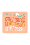 Northwest Territories - Coastal Typography - Wavy Type - Contour