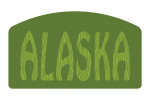 Alaska - Outdoor Typography - Woodgrain Type - Contour