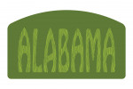 Alabama - Outdoor Typography - Woodgrain Type - Contour