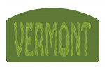 Vermont - Outdoor Typography - Woodgrain Type - Contour