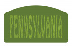 Pennsylvania - Outdoor Typography - Woodgrain Type - Contour