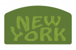 New York - Outdoor Typography - Woodgrain Type - Contour