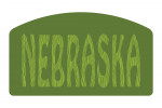 Nebraska - Outdoor Typography - Woodgrain Type - Contour