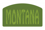 Montana - Outdoor Typography - Woodgrain Type - Contour