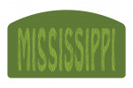 Mississippi - Outdoor Typography - Woodgrain Type - Contour