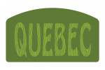 Quebec - Outdoor Typography - Woodgrain Type - Contour