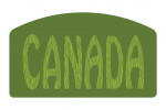 Canada - Outdoor Typography - Woodgrain Type - Contour