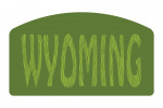 Wyoming - Outdoor Typography - Woodgrain Type - Contour