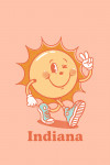 Indiana - Vintage Mascot - Upbeat Sunshine