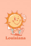 Louisiana - Vintage Mascot - Upbeat Sunshine