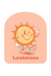 Louisiana - Vintage Mascot - Upbeat Sunshine - Contour