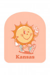 Kansas - Vintage Mascot - Upbeat Sunshine - Contour