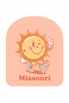 Missouri - Vintage Mascot - Upbeat Sunshine - Contour