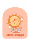 Mississippi - Vintage Mascot - Upbeat Sunshine - Contour