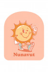 Nunavut - Vintage Mascot - Upbeat Sunshine - Contour