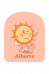 Alberta - Vintage Mascot - Upbeat Sunshine - Contour