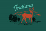 Indiana - Vintage Matchbook - Whitetail Deer