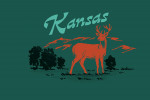 Kansas - Vintage Matchbook - Whitetail Deer