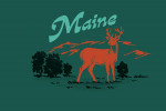 Maine - Vintage Matchbook - Whitetail Deer