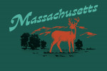 Massachusetts - Vintage Matchbook - Whitetail Deer