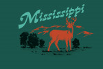 Mississippi - Vintage Matchbook - Whitetail Deer