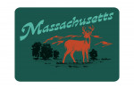 Massachusetts - Vintage Matchbook - Whitetail Deer - Contour