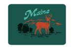 Maine - Vintage Matchbook - Whitetail Deer - Contour