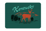 Kentucky - Vintage Matchbook - Whitetail Deer - Contour