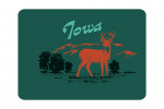 Iowa - Vintage Matchbook - Whitetail Deer - Contour