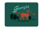 Georgia - Vintage Matchbook - Whitetail Deer - Contour