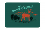 Arizona - Vintage Matchbook - Whitetail Deer - Contour