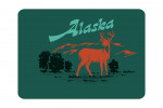 Alaska - Vintage Matchbook - Whitetail Deer - Contour