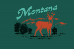 Montana - Vintage Matchbook - Whitetail Deer