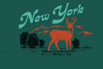 New York - Vintage Matchbook - Whitetail Deer