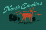 North Carolina - Vintage Matchbook - Whitetail Deer