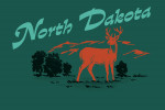 North Dakota - Vintage Matchbook - Whitetail Deer