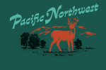 Pacific Northwest - Vintage Matchbook - Whitetail Deer