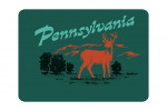 Pennsylvania - Vintage Matchbook - Whitetail Deer - Contour
