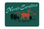 North Carolina - Vintage Matchbook - Whitetail Deer - Contour