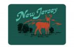 New Jersey - Vintage Matchbook - Whitetail Deer - Contour