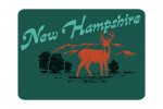 New Hampshire - Vintage Matchbook - Whitetail Deer - Contour