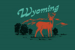 Wyoming - Vintage Matchbook - Whitetail Deer