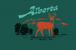 Alberta - Vintage Matchbook - Whitetail Deer