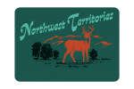 Northwest Territories - Vintage Matchbook - Whitetail Deer - Contour
