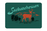 Saskatchewan - Vintage Matchbook - Whitetail Deer - Contour
