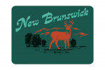 New Brunswick - Vintage Matchbook - Whitetail Deer - Contour