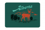Alberta - Vintage Matchbook - Whitetail Deer - Contour