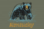 Kentucky - Distressed Ink - Black Bear