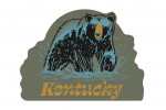 Kentucky - Distressed Ink - Black Bear - Contour