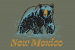 New Mexico - Distressed Ink - Black Bear